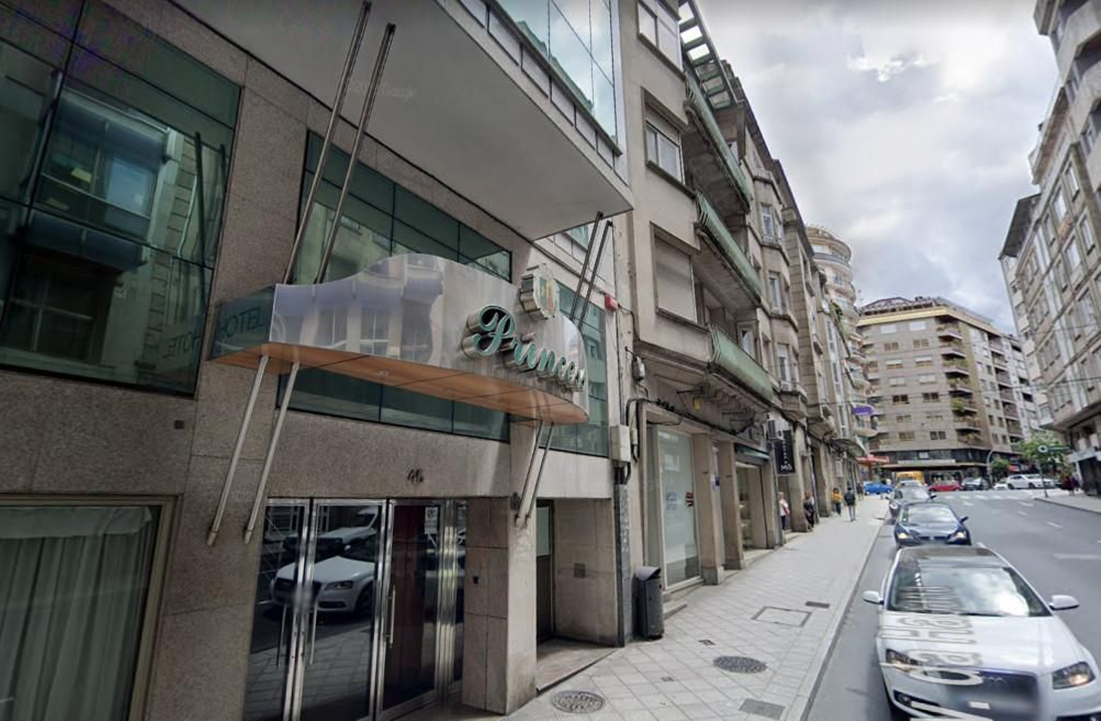 Exterior del hotel Princess, en Ourense.
