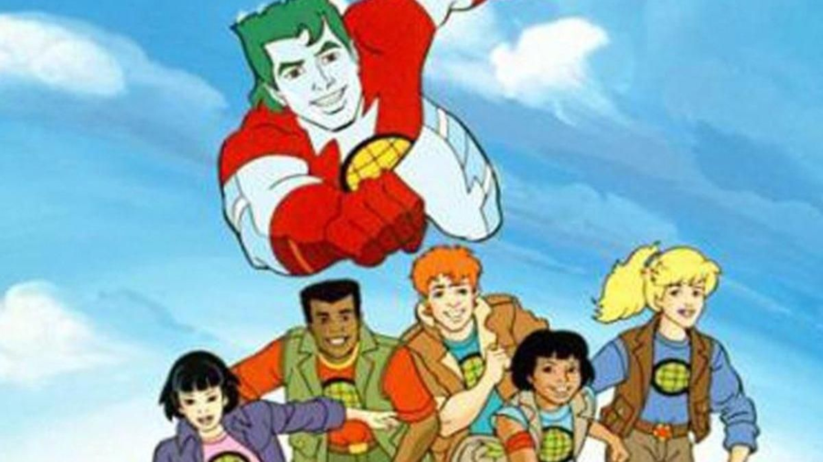 Protagonistas de la serie “Capitán Planeta”.