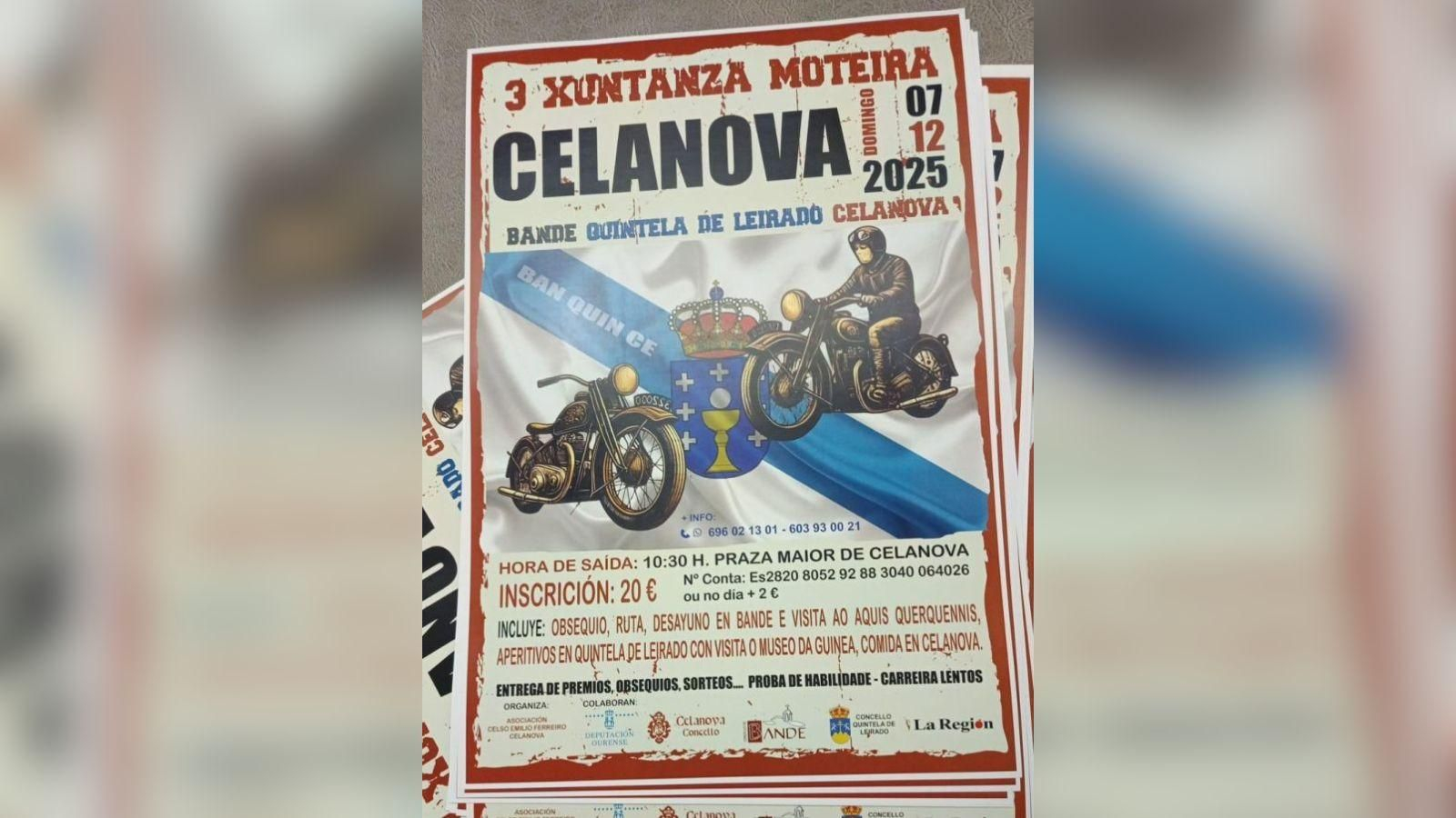 El cartel de la Xuntanza Moteira de este año.