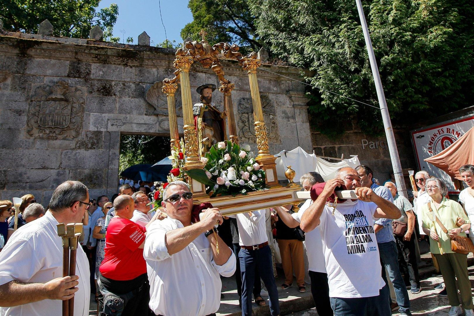 Procesión en la romería de San Roque.