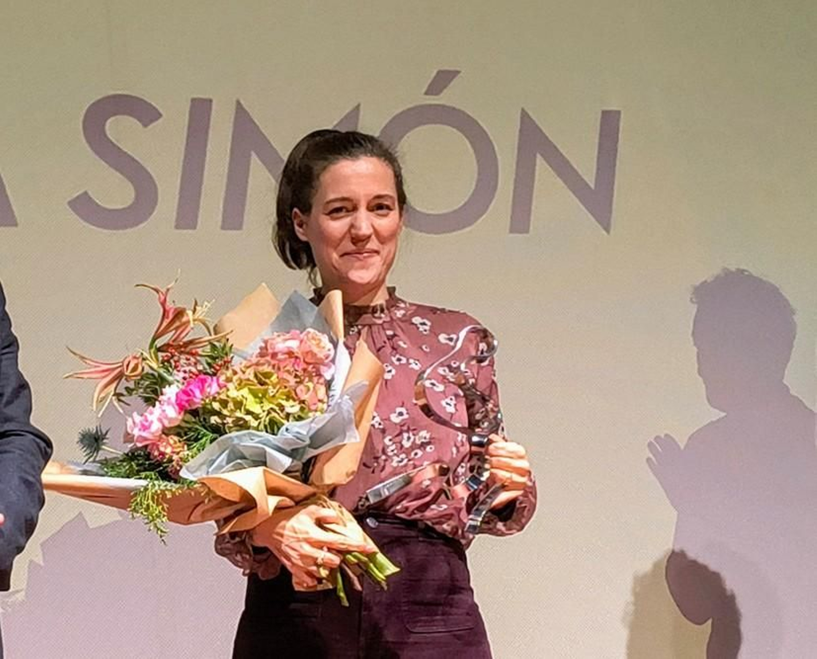 Carla Simón recogió ayer el I Premio de Novos Cinemas.