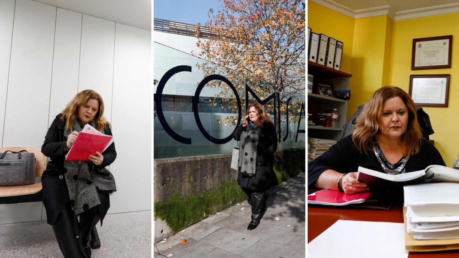 María Jesús tuvo por la mañana una conformidad en el juzgado de guardia, después, por la tarde la asistencia a un detenido en Comisaría y acabó en su despacho profesional.