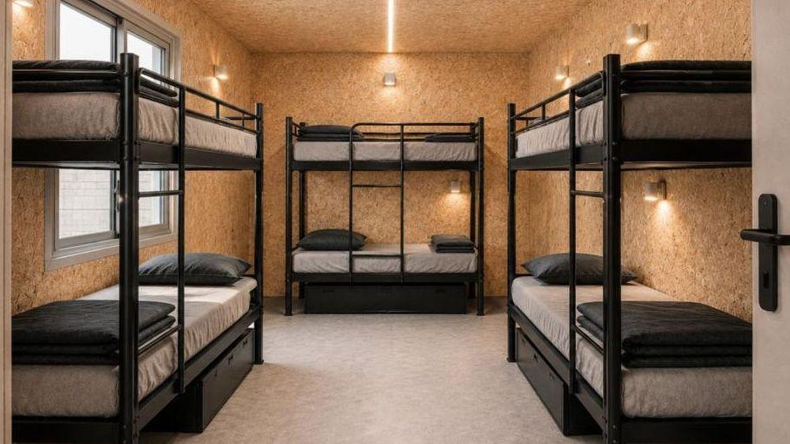 Recreación del interior de uno de los módulos de Kubox Modular