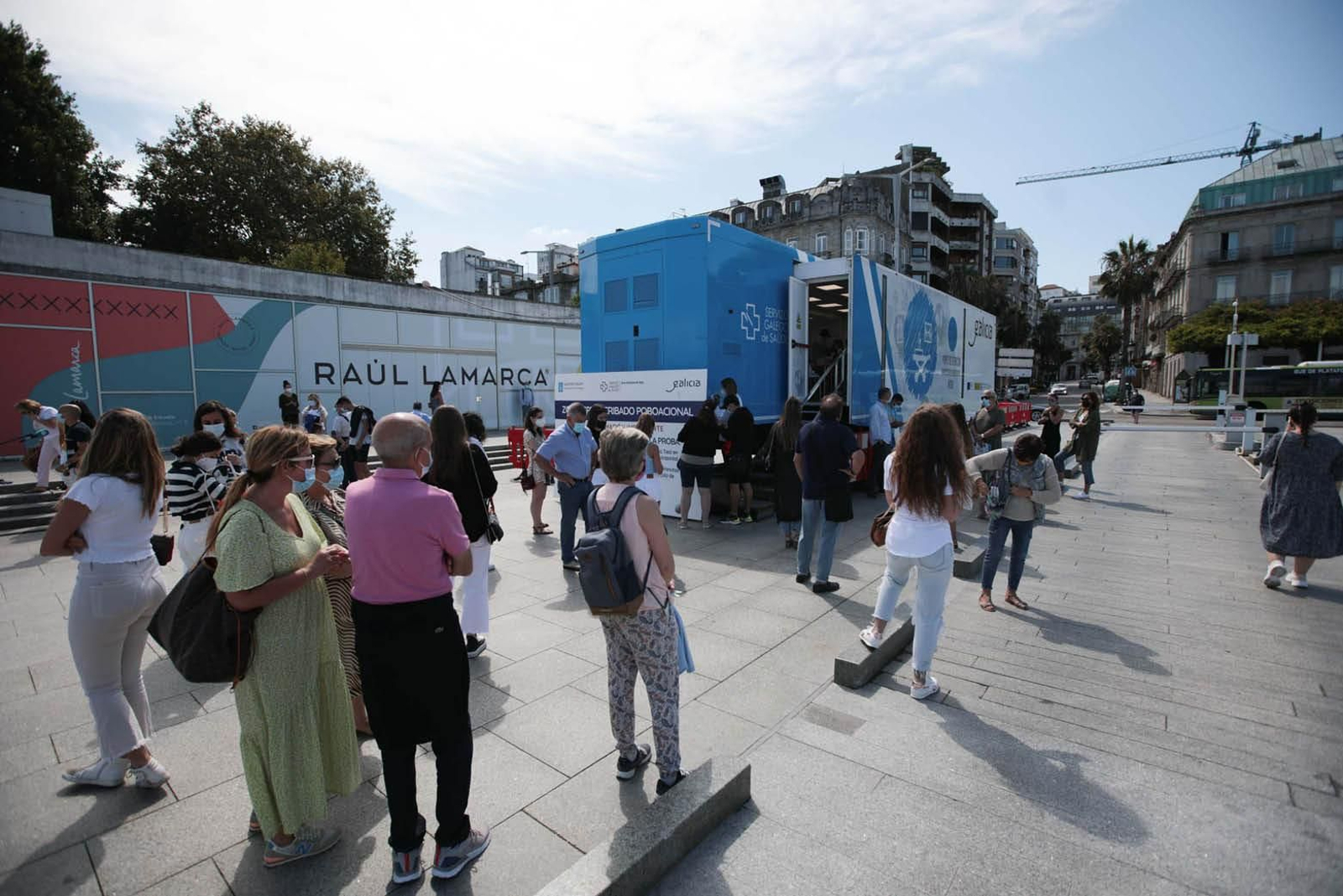 El Sergas continúa realizando cribados con antígenos en el Náutico.