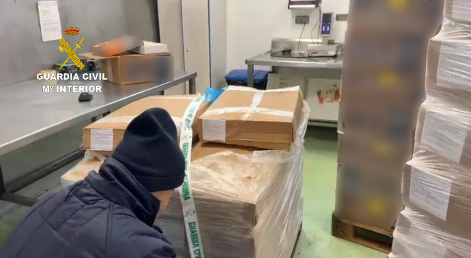 El pescado congelado inmovilizado en Marín.