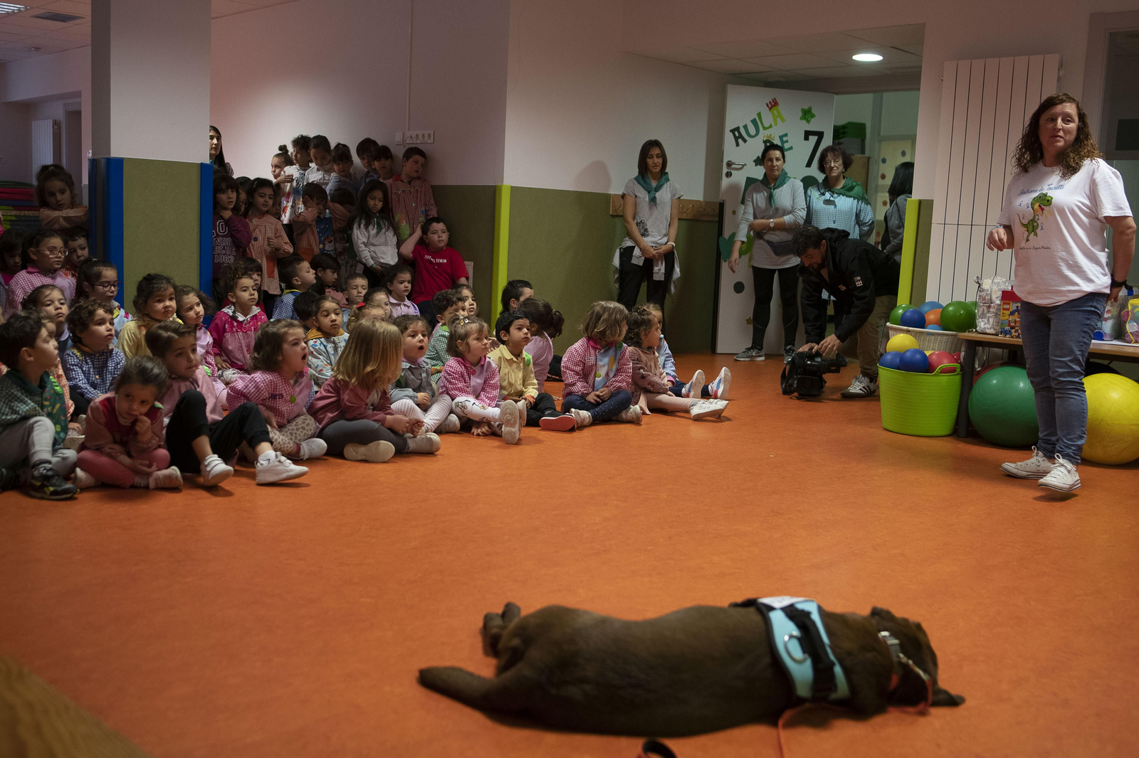 Xana, uno de los perros protagonistas en esta actividad
