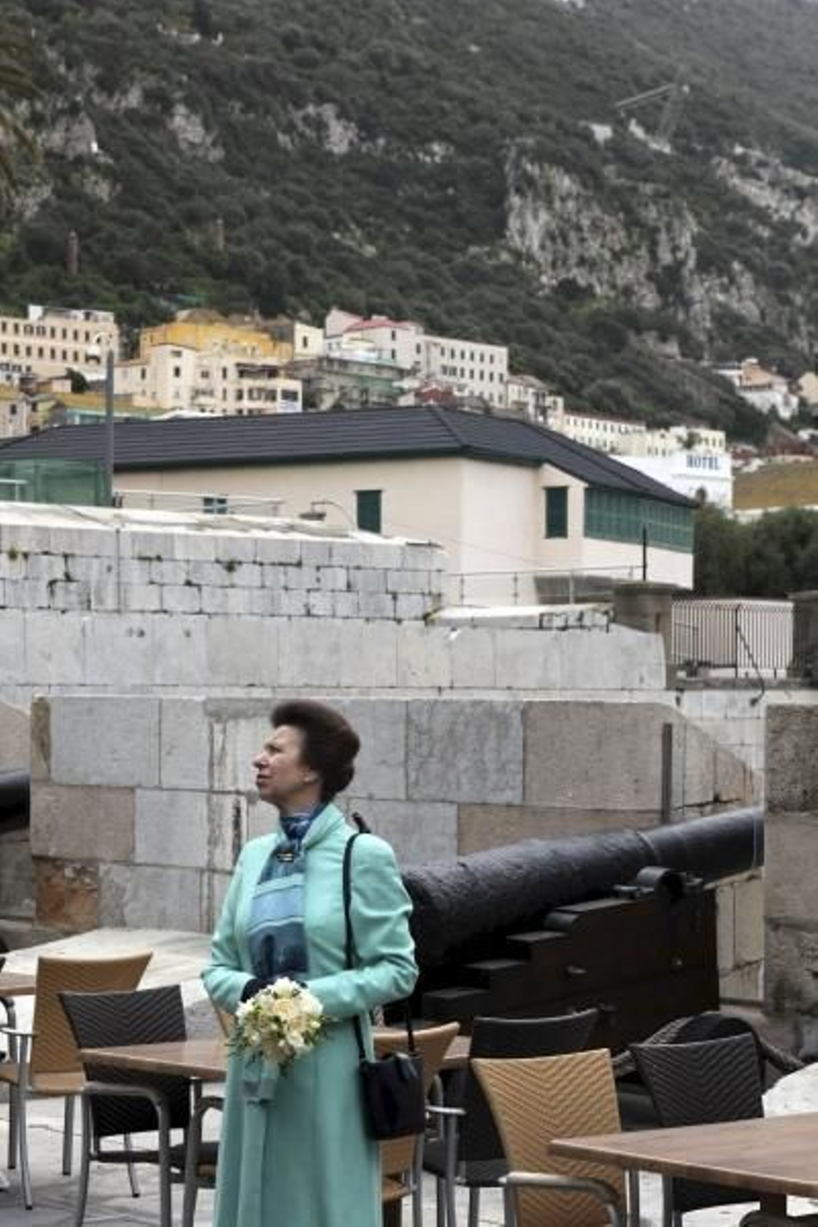 La princesa Ana de Inglaterra, durante su visita a Gibraltar. (Foto: Carrasco Ragel)