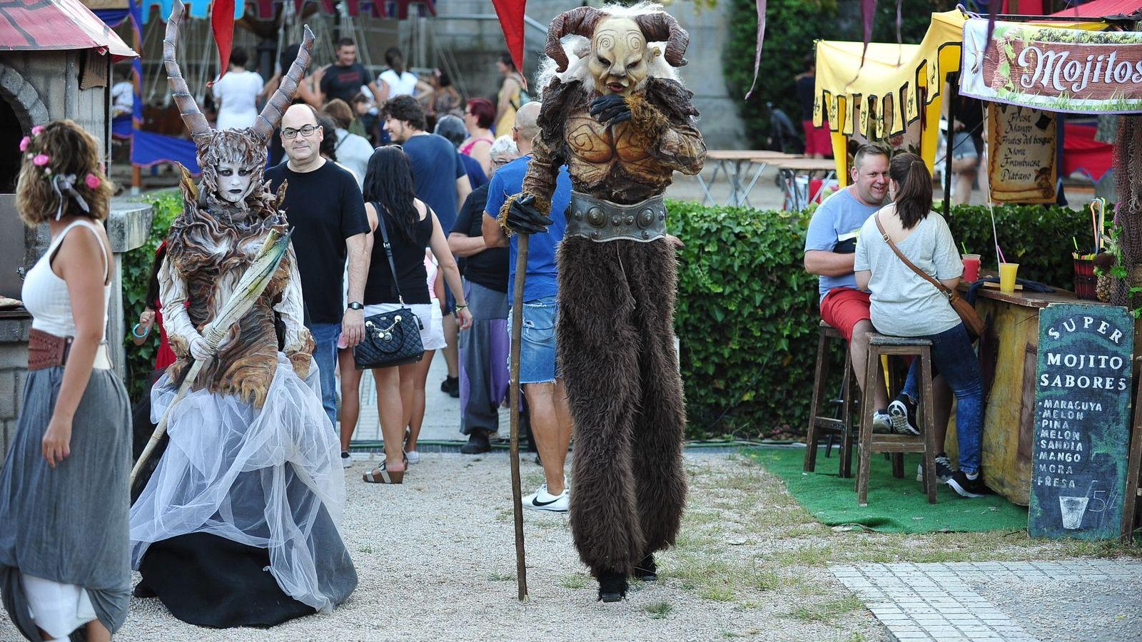 RIBADAVIA 30/08/2019.- Ambiente medieval en el día previo de la Festa da Istoria. José Paz