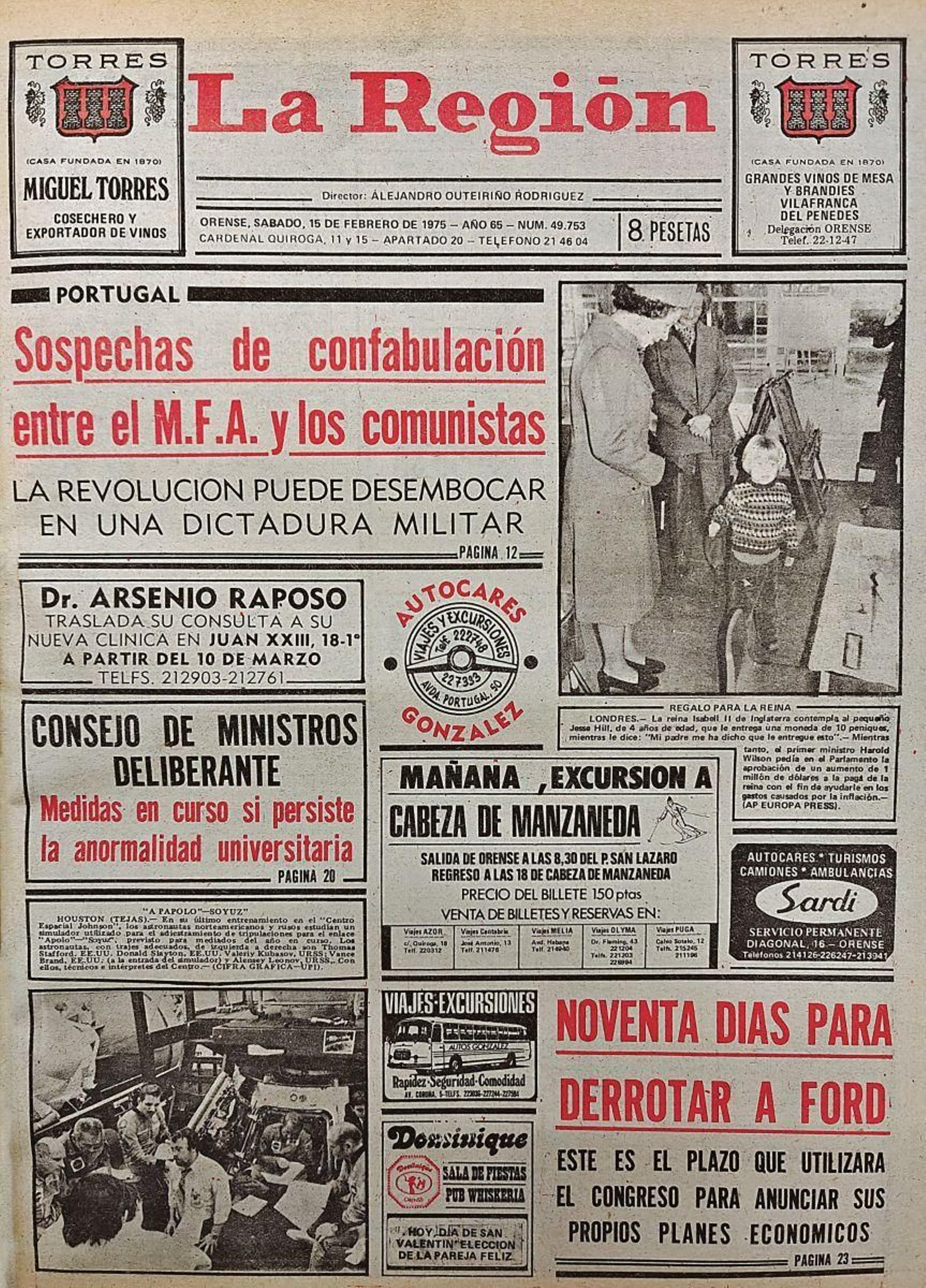 La portada de La Región