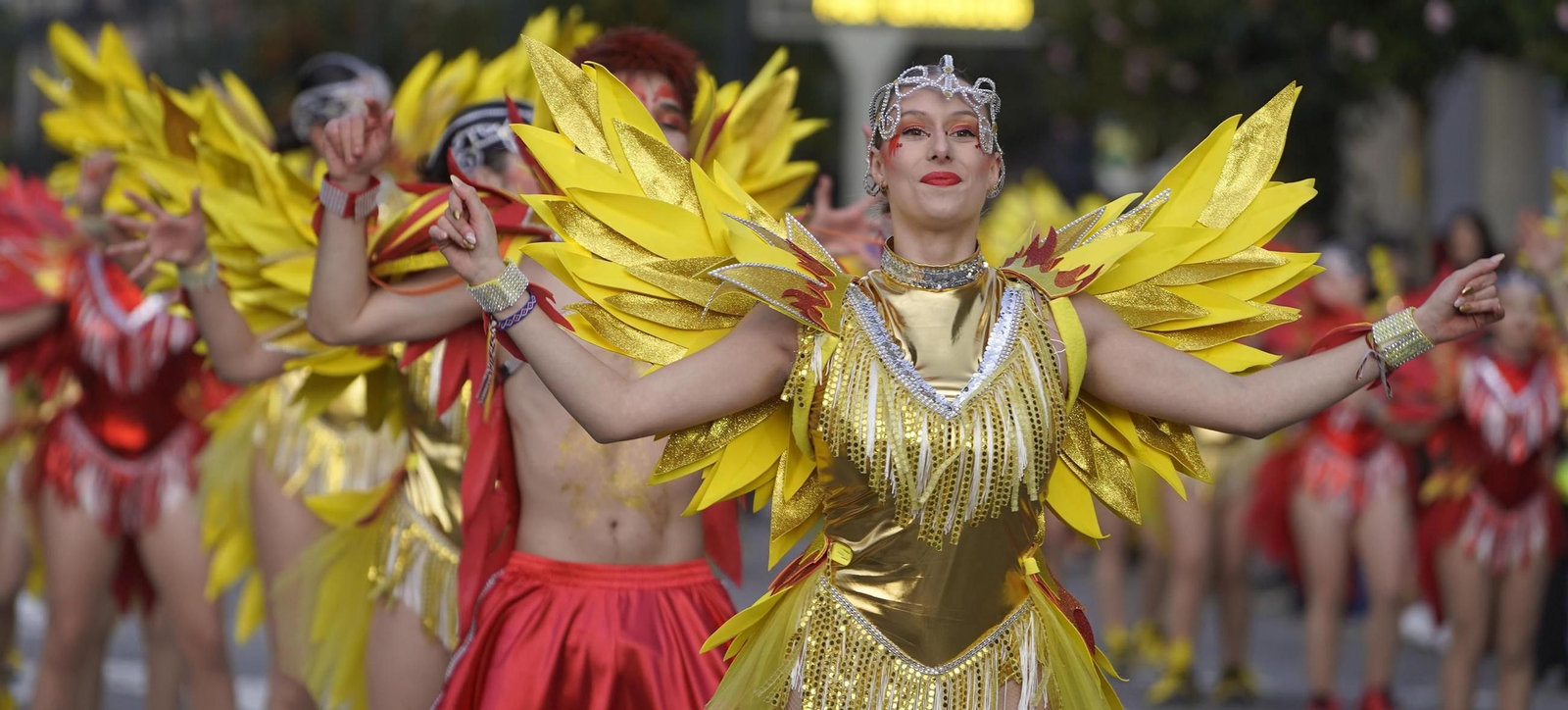 Galería | El desfile de comparsas del Entroido 2026 ilumina las calles de Vigo
