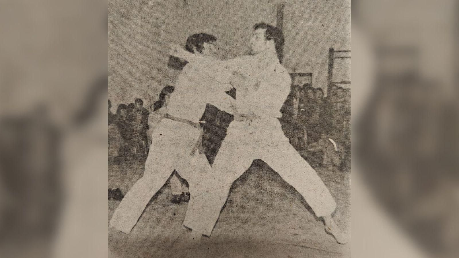 A la derecha Abelardo Pérez Gabriel.