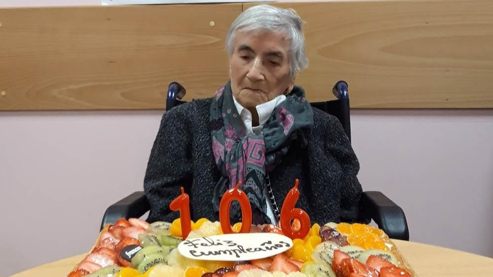 Concha Val, residente en el centro de mayores El Rocío en Coia.