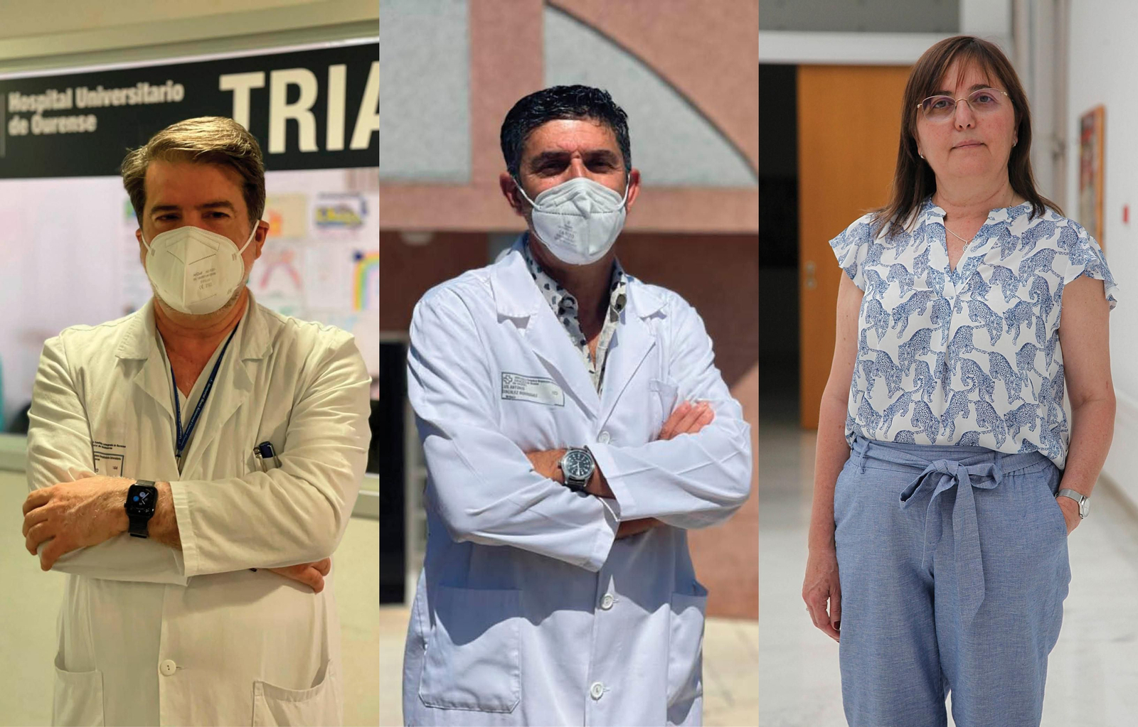 Francisco Aramburu, Luis González y María José Modroño