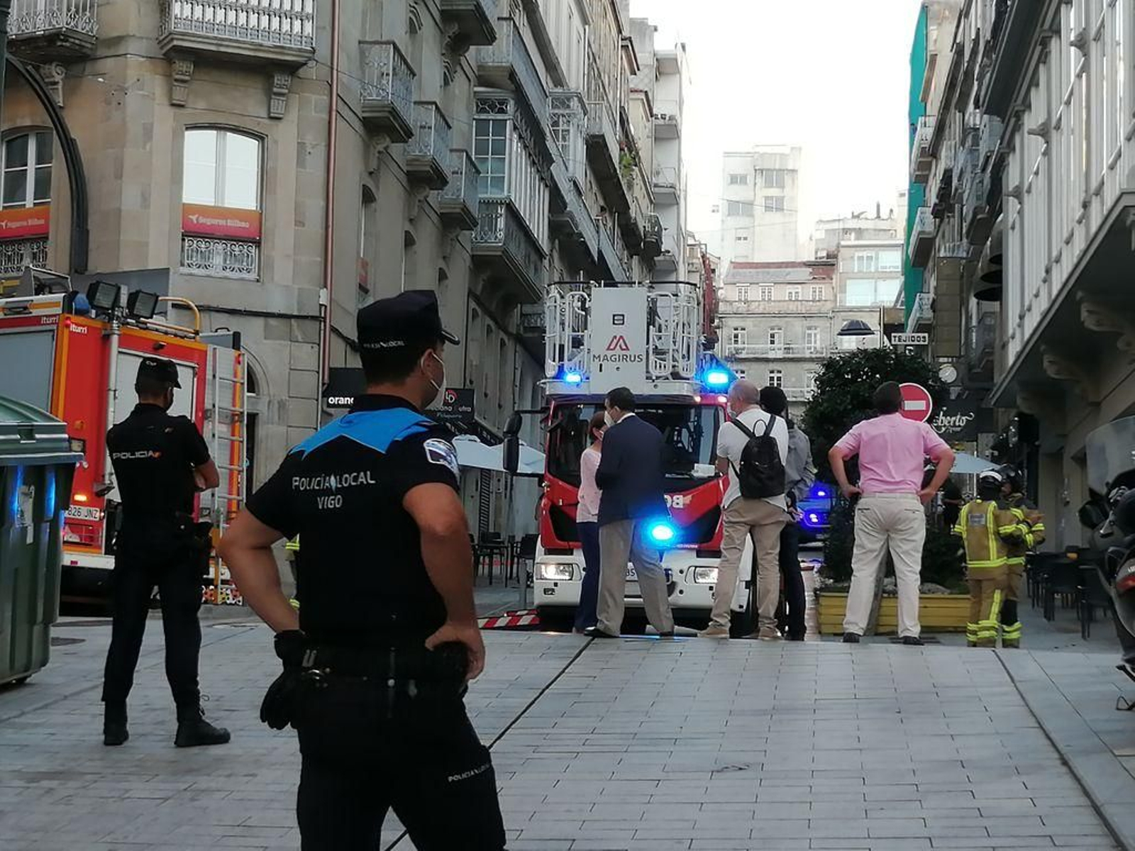 Un incendio se desata en la sede del Celta 84