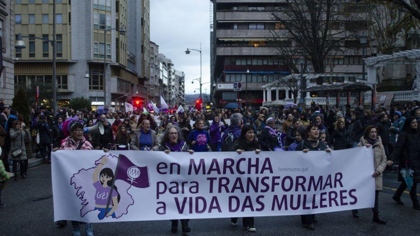 Marcha del 8M de este año en la ciudad.