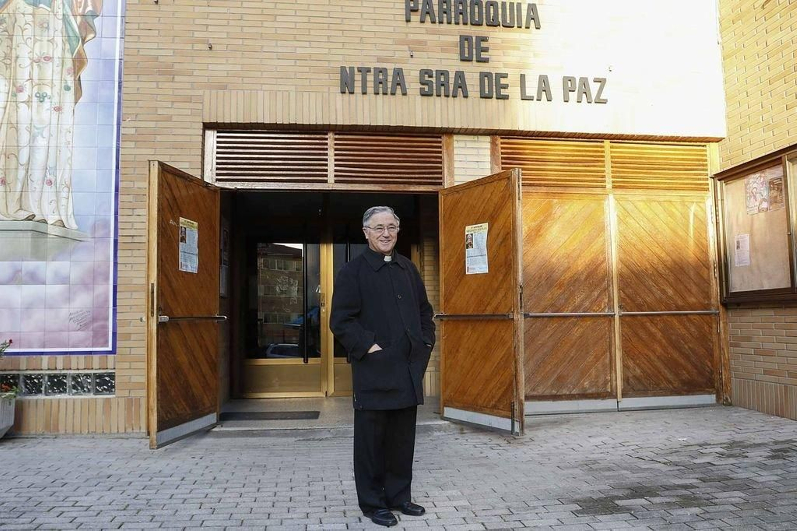 El párroco Serafín Vizoso lleva al frente de la Paz desde su fundación en 1993.