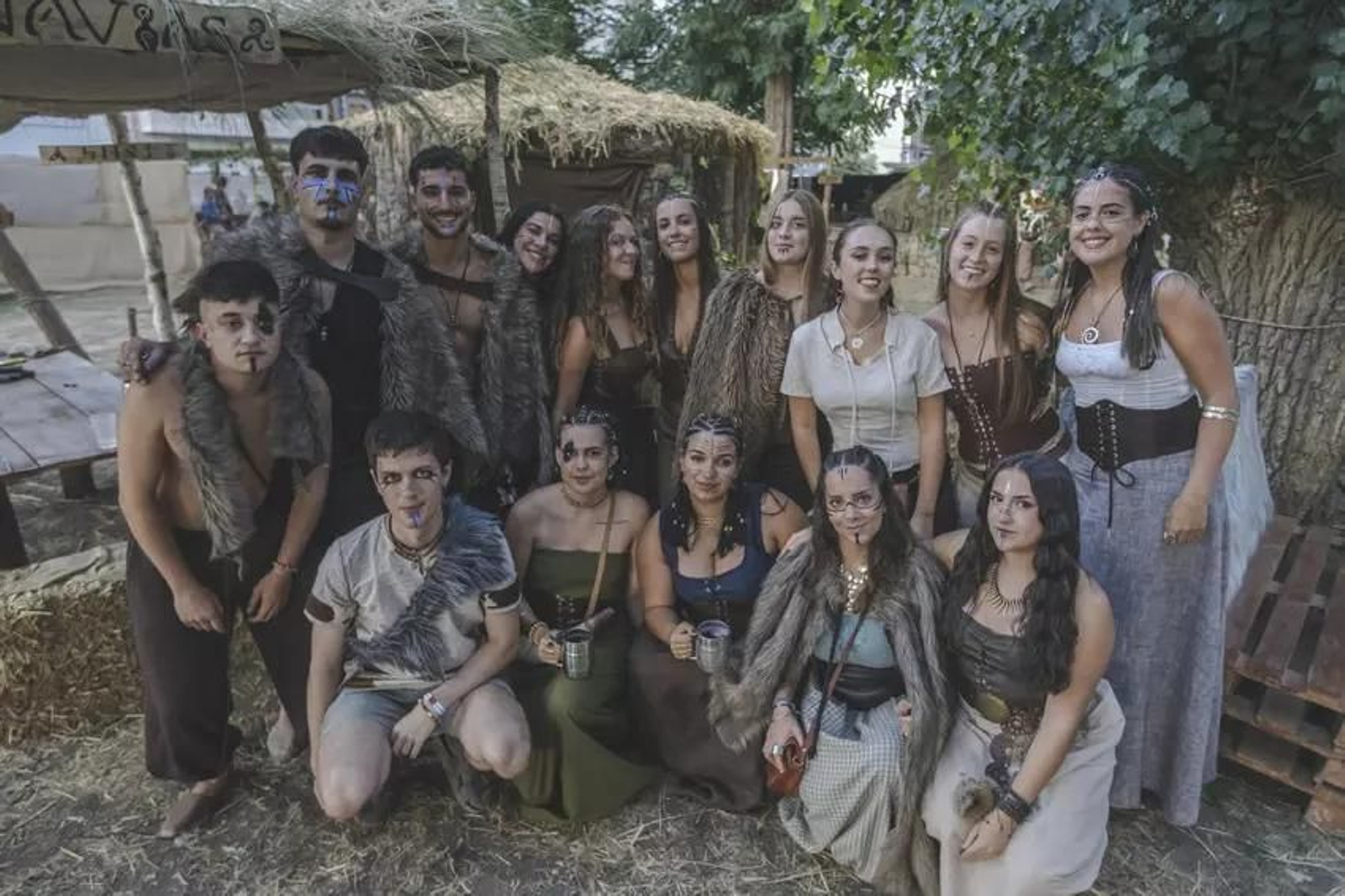 Grupo de castrexos na Festa do Esquecemento de Xinzo de Limia