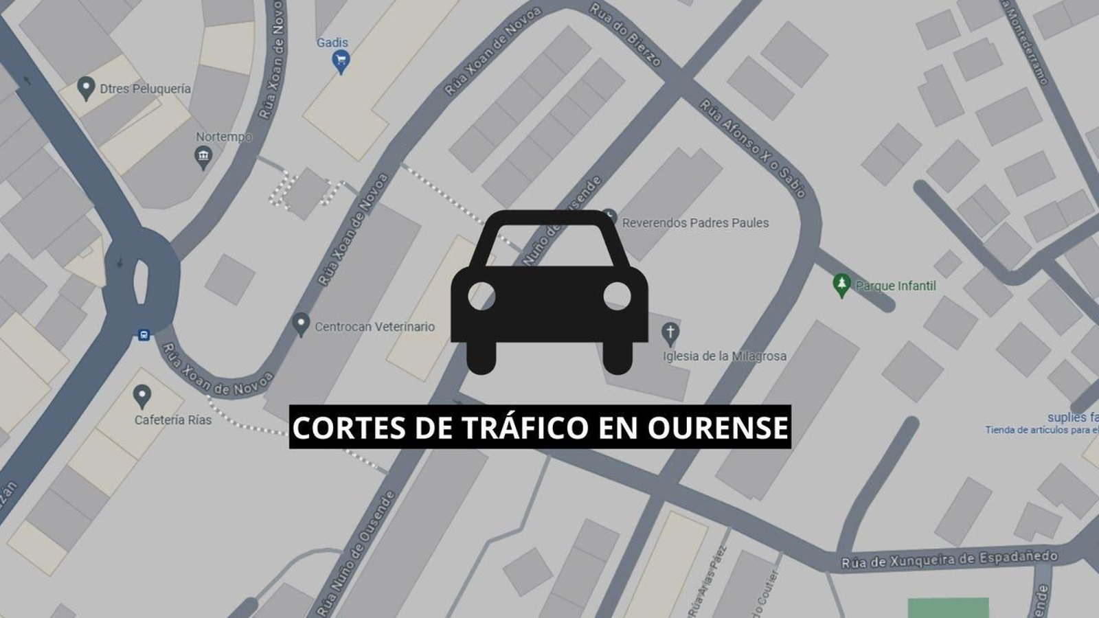 Cortes de tráfico por las fiestas de A Milagrosa.