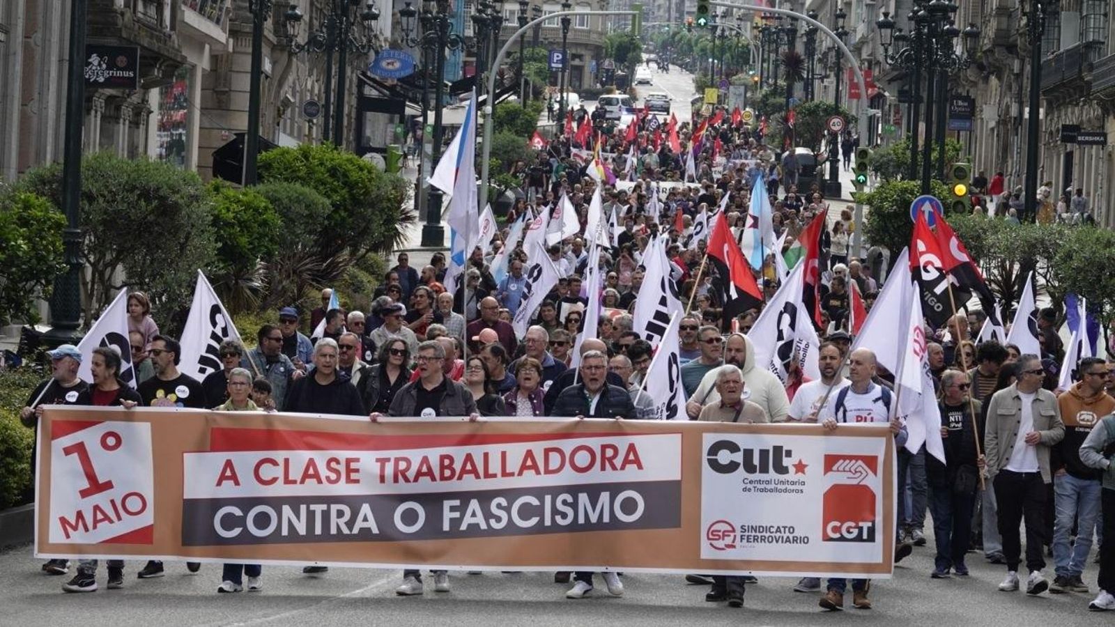 La manifestación de la CUT, la primera del 1 de mayo.