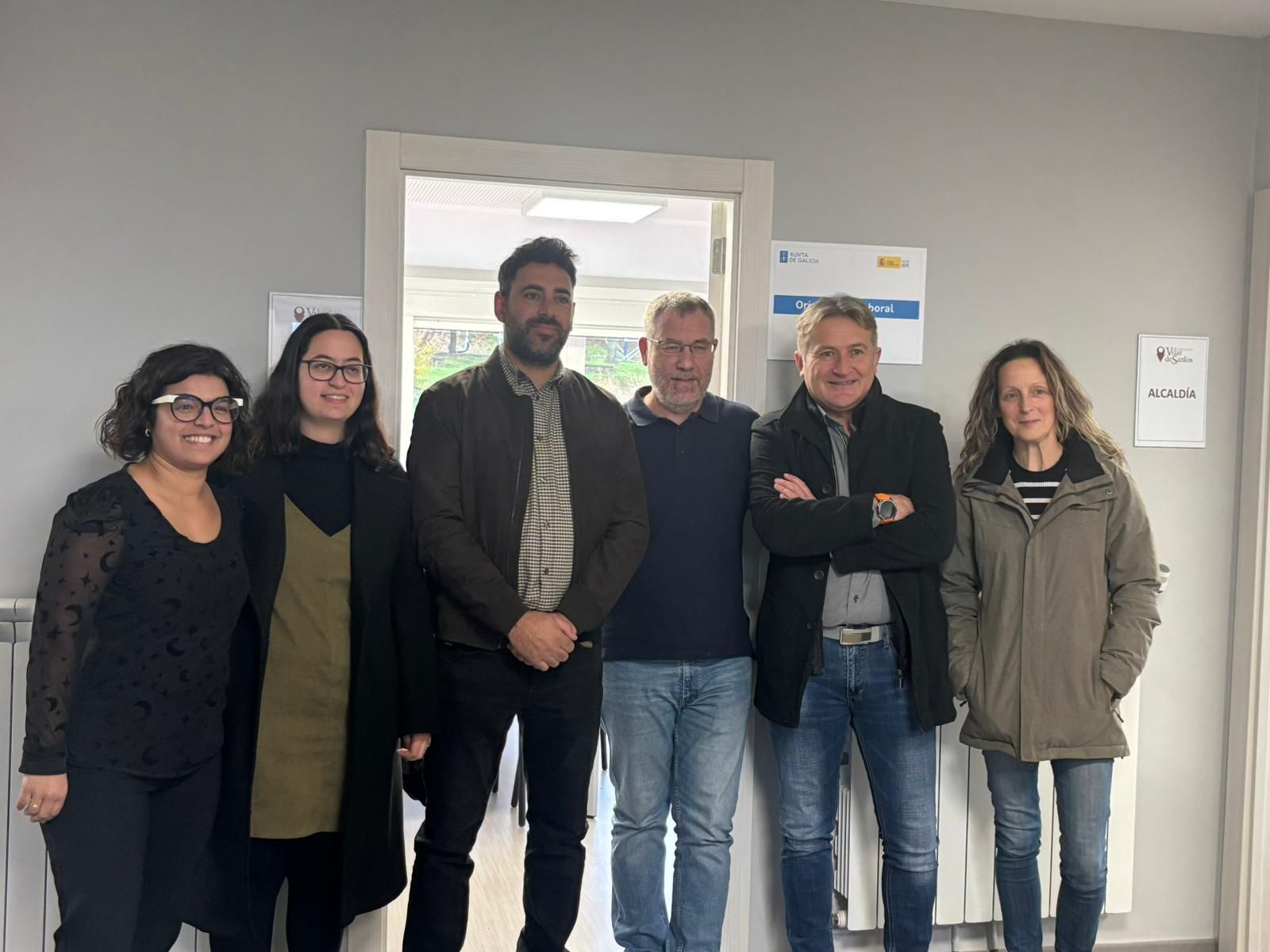 A nova corporación municipal, presidida por Marcos Nogueiras.