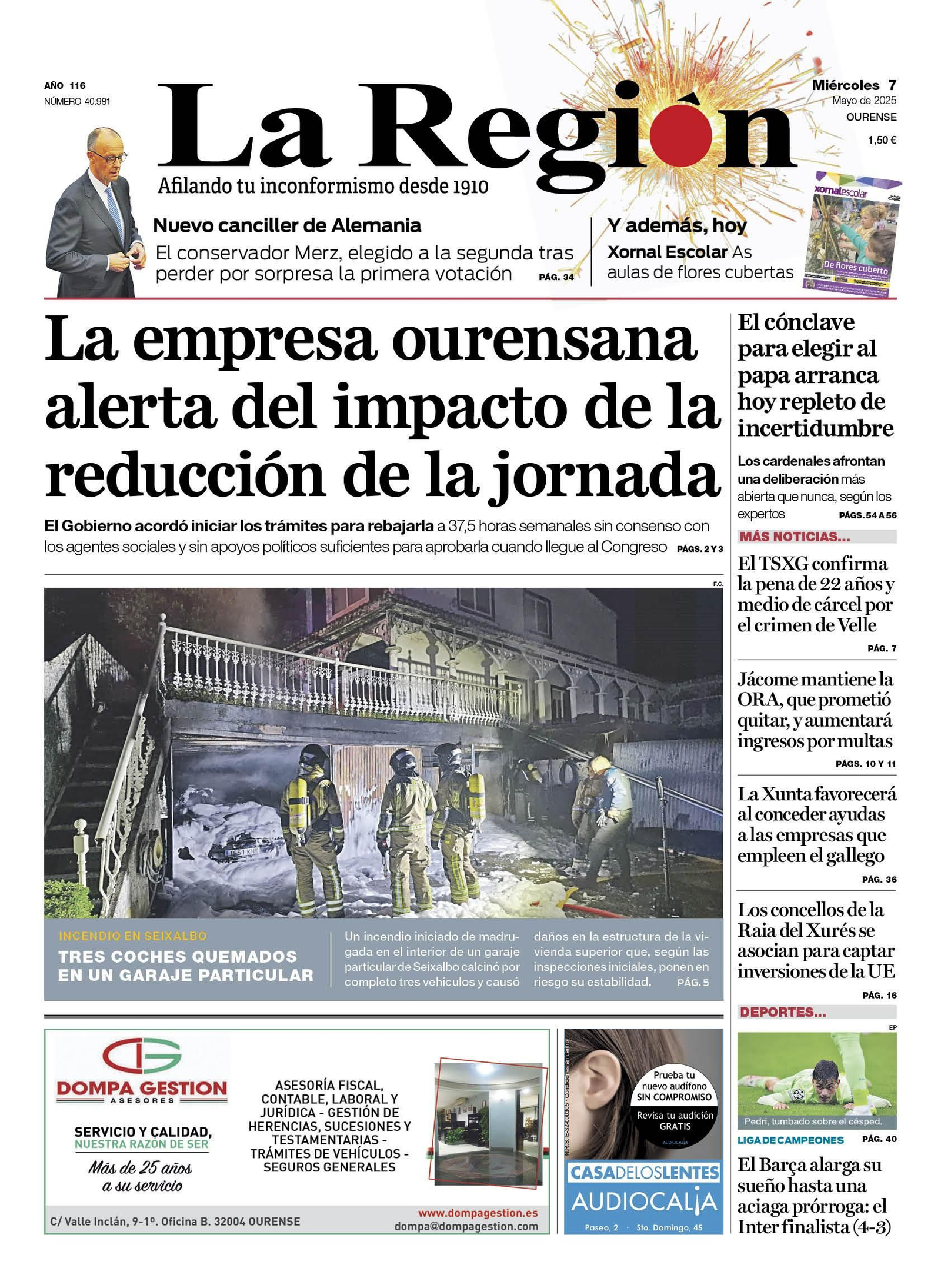 La portada de hoy.