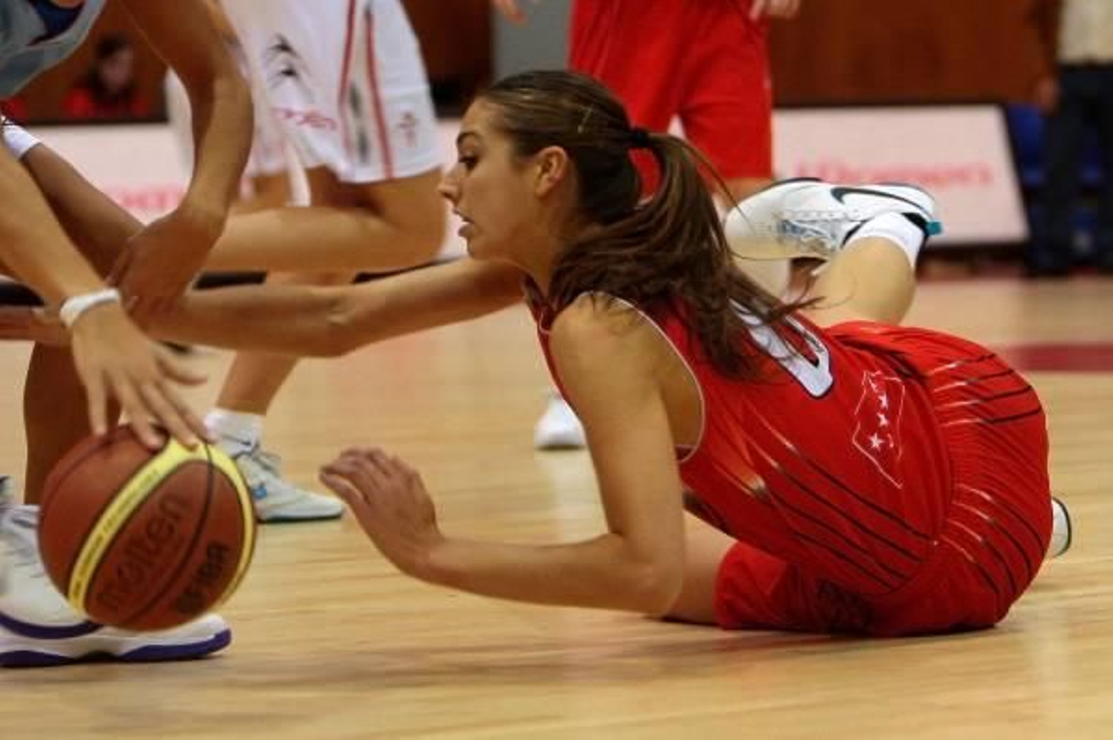 Tamara Abalde, en un partido con Rivas Ecópolis, equipo en el que ha militados dos campañas y media.