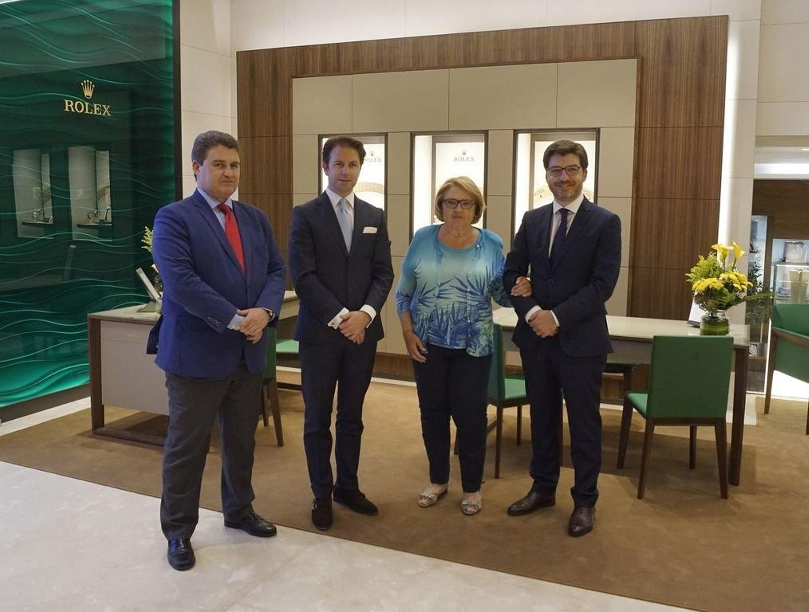 Durante la inauguración del nuevo espacio Rolex en Vigo.