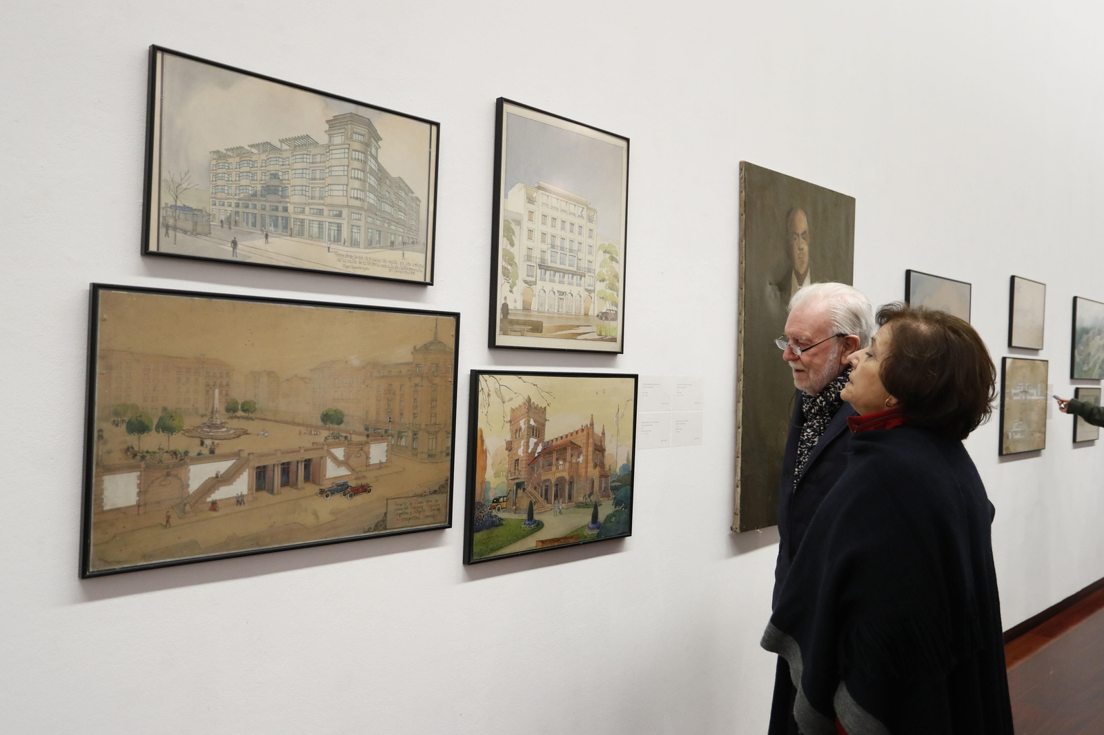 La exposición “De la Fuente. Generación de artistas” recoge proyectos de edificios emblemáticos de la ciudad.