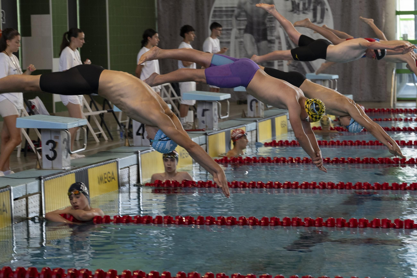 El CN Pabellón logra un triplete de alegrías en casa durante el Campeonato Gallego de natación