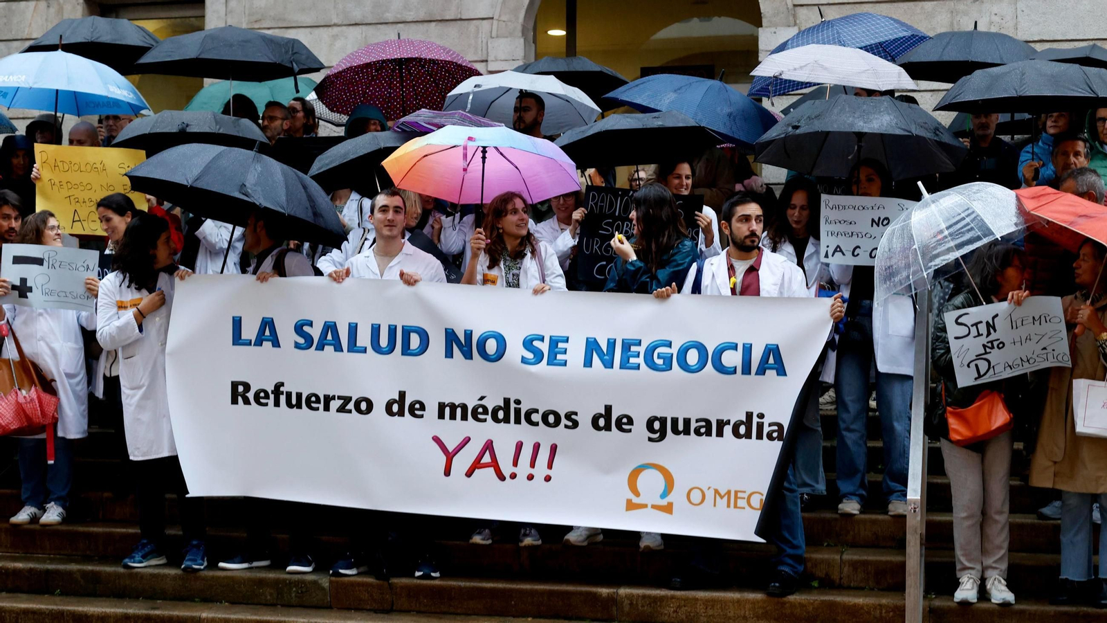 Los médicos salieron a la calle en octubre para reclamar mejoras.