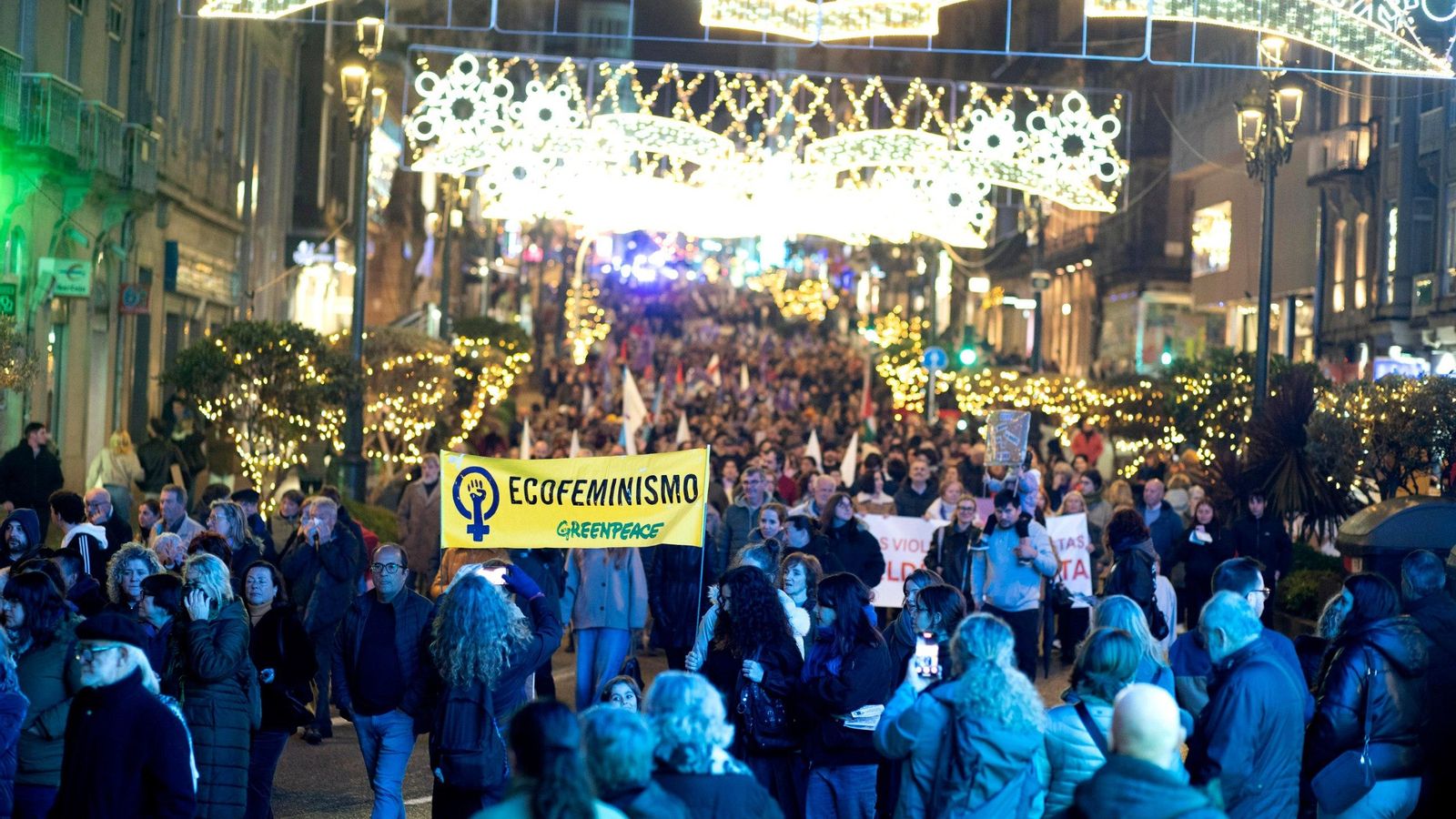 Galería | Vigo se une contra la violencia de género en el 25N