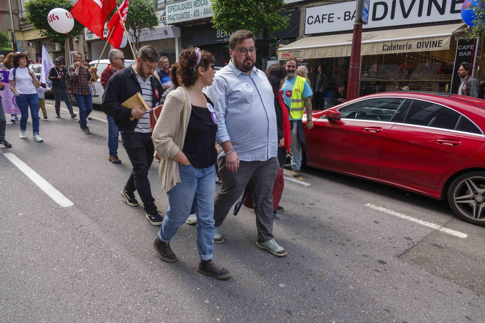 Galería | Jornada de reivindicaciones por el Día del Trabajador en Vigo