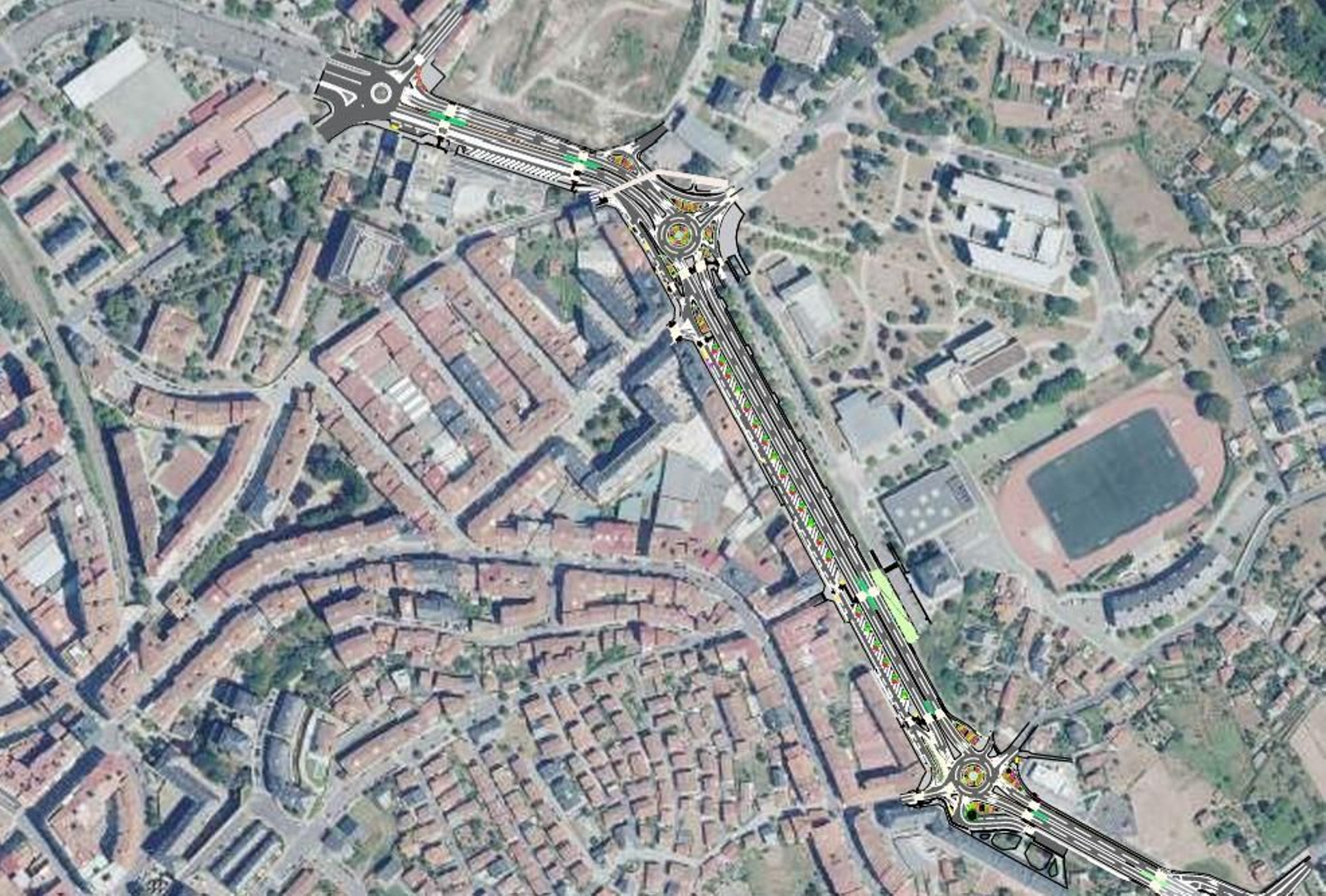 El mapa del refugio climático en Ourense.
