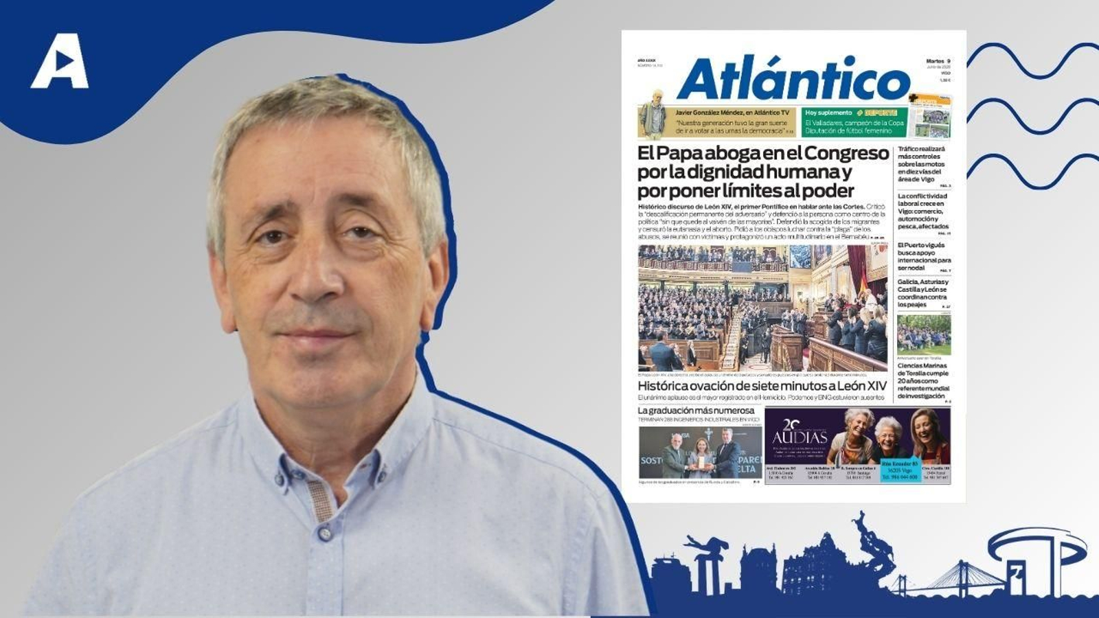 La portada de Atlántico del 9 de junio