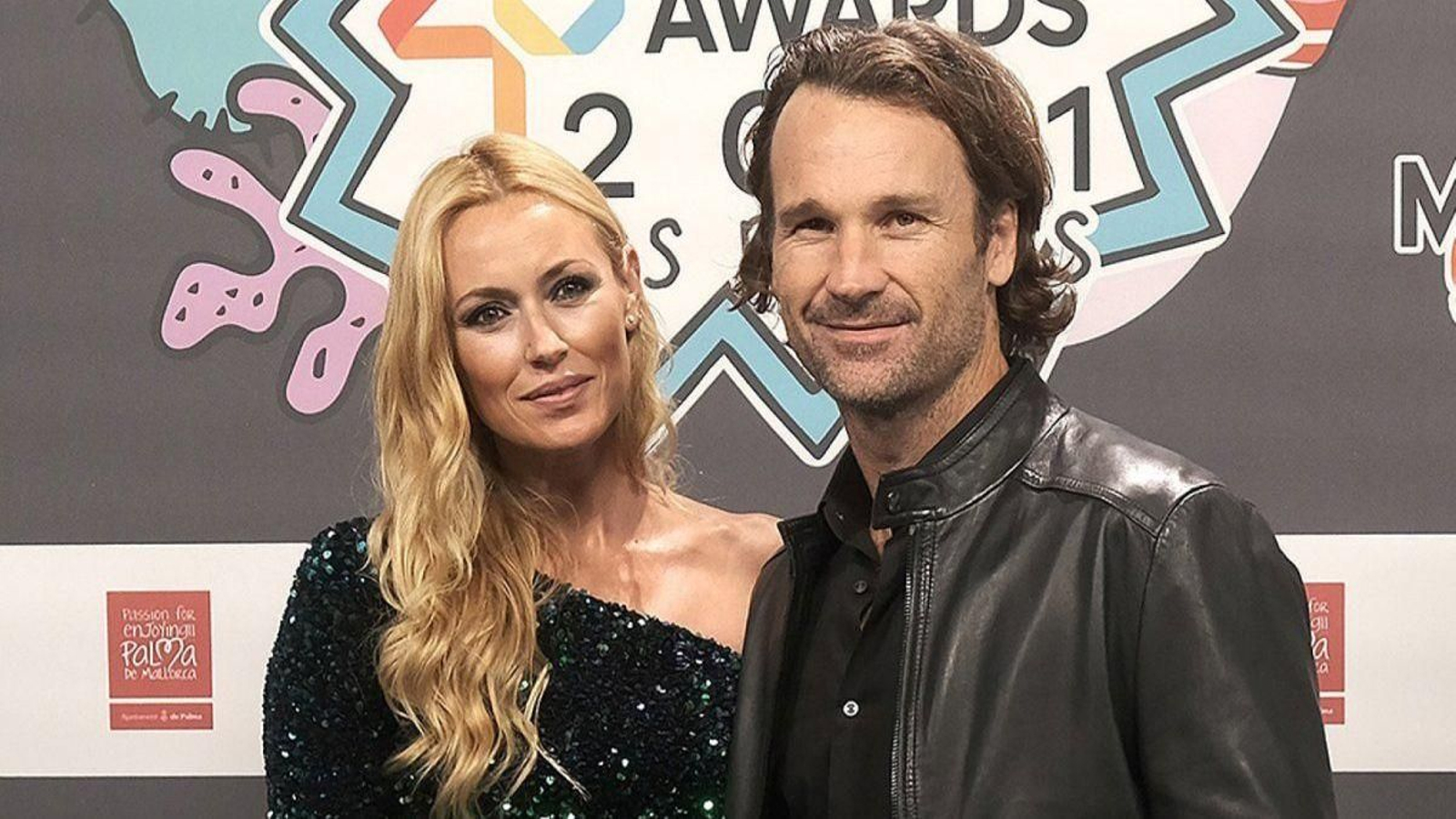 Carolina Cerezuela y Carlos Moyá en una entrega de premios en Madrid.