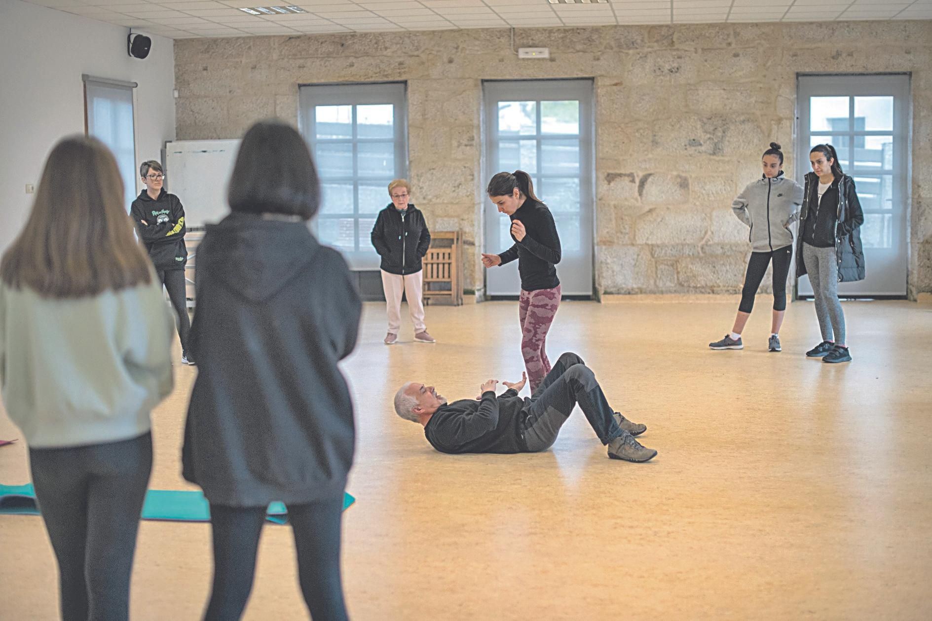 A clase impartida onte no centro Parada Justel de Esgos.