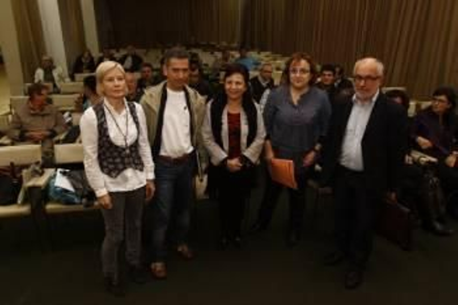 Teresa Devesa, Villar, Carmen Leyte, María Nóvoa y Fidalgo (Foto: XESÚS FARIÑAS)