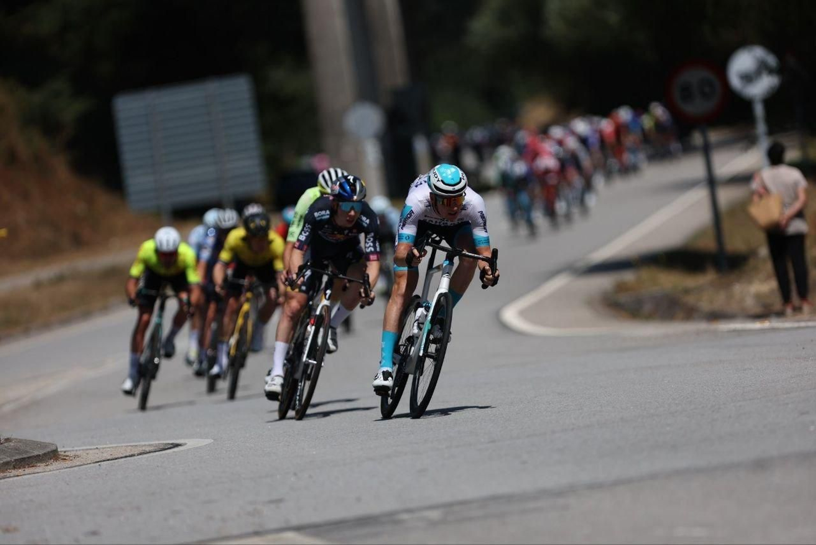 Participantes en la décima etapa de La Vuelta a España.
