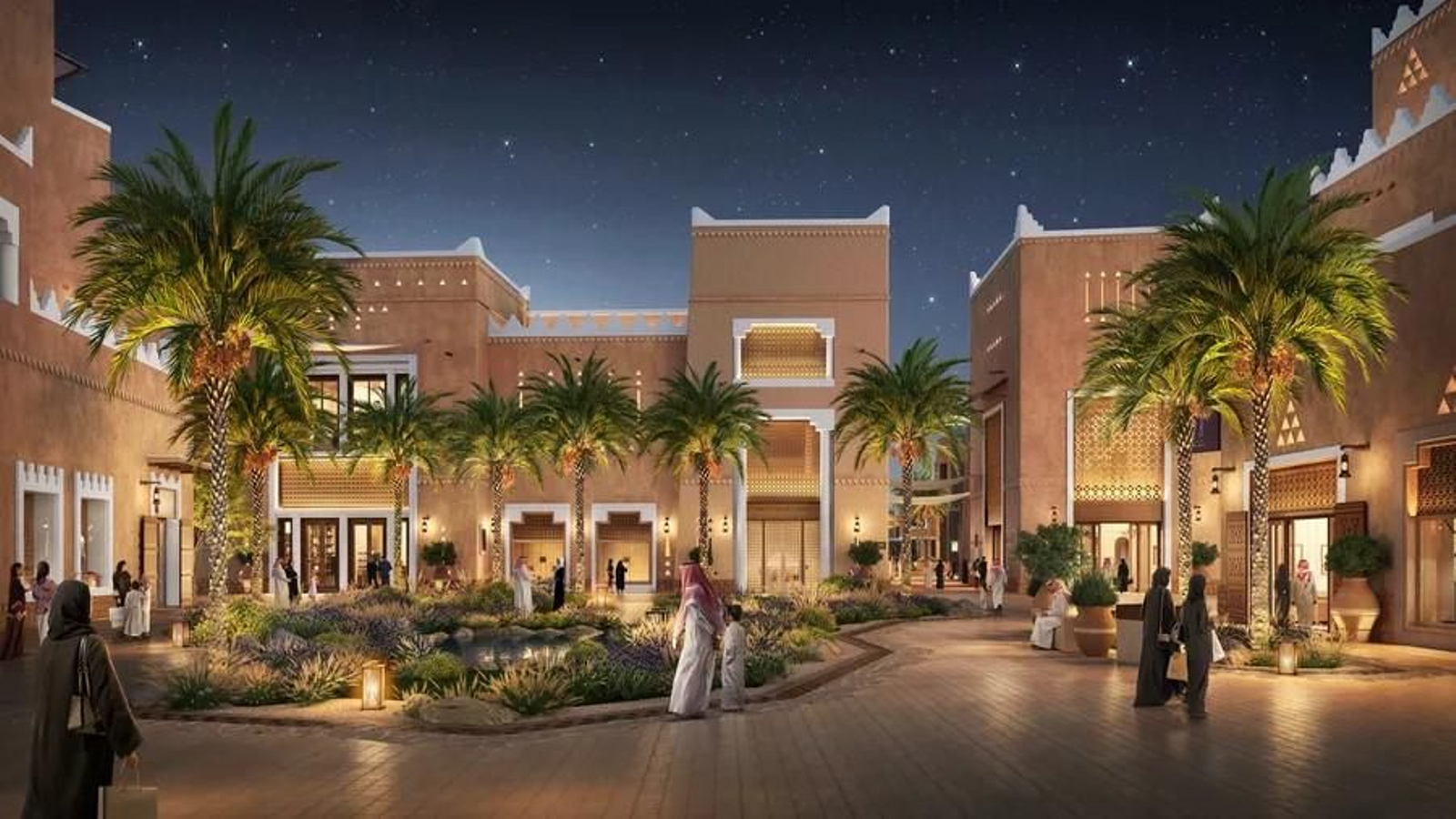 Recreación de una parte del proyecto de branded residences en Arabia Saudí