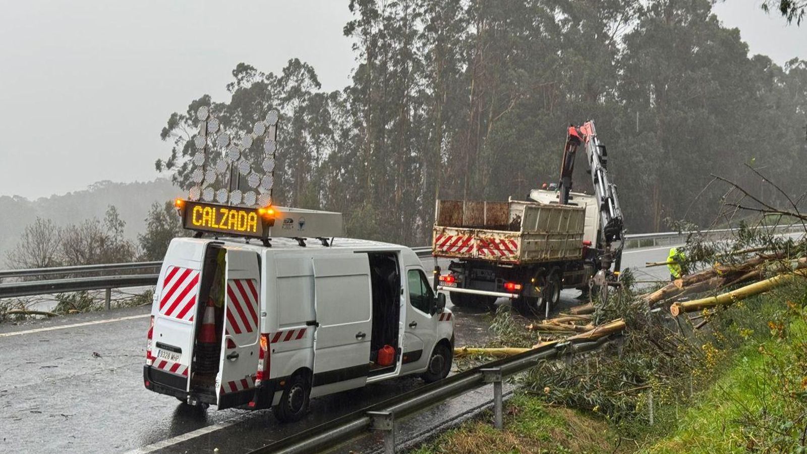GALERÍA | Los estragos de la borrasca Herminia en Vigo