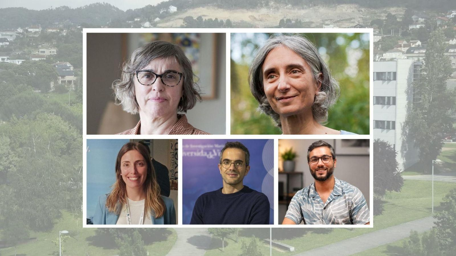 Responsables de los proyectos que impulsa el Campus Auga.