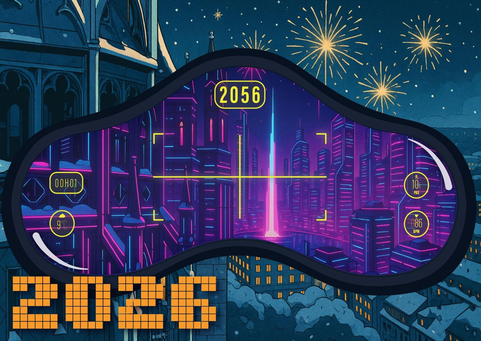 Postal de Navidad de Ginebra