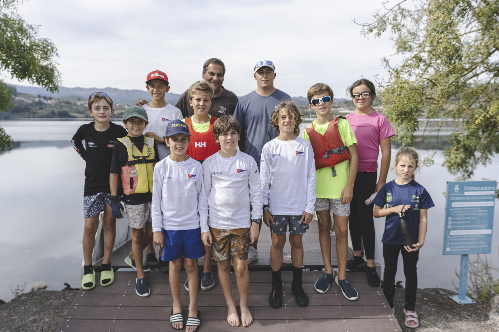 Los más jóvenes fueron protagonistas en el Parque Náutico de O Ribeiro