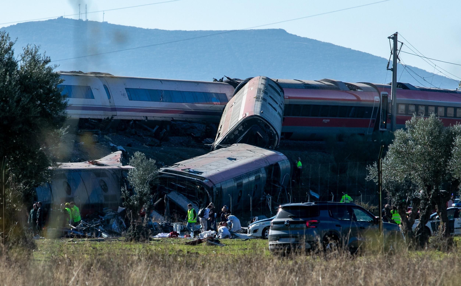 Galería | Las imágenes del grave accidente ferroviario en Toledo: así ha quedado la zona del siniestro