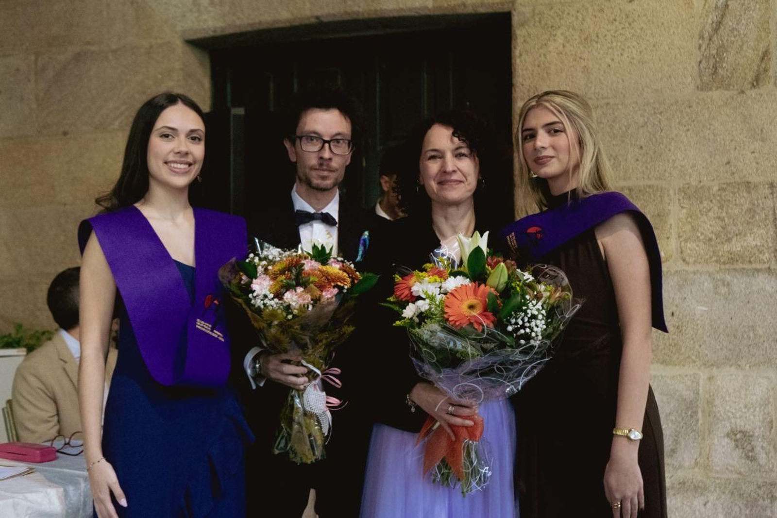 María Victoria, Marcos, Sandra y Lucía.