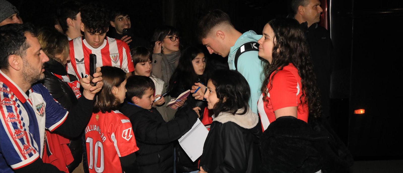 Recibimiento a los jugadores
