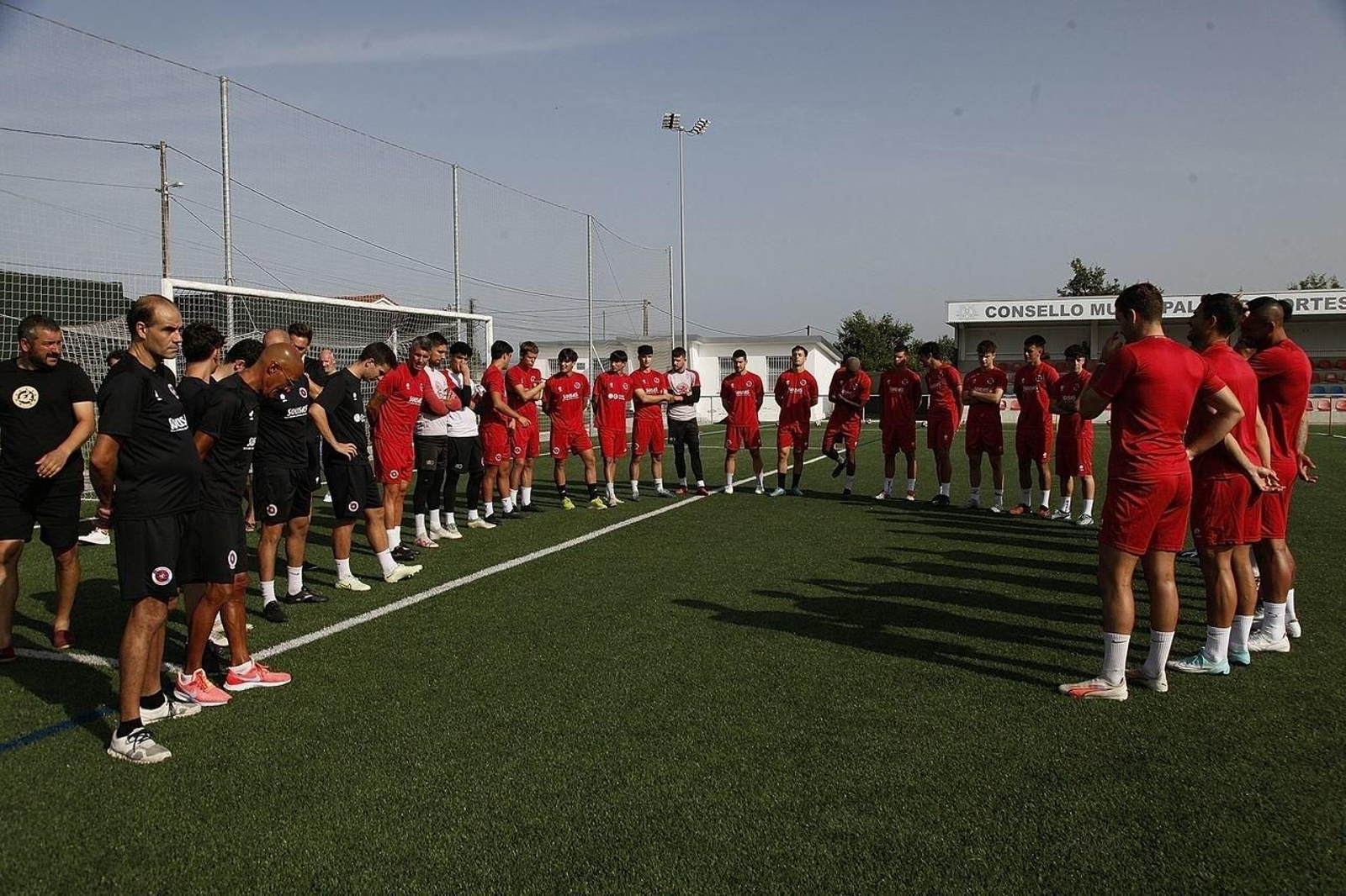 Charla antes del entrenamiento