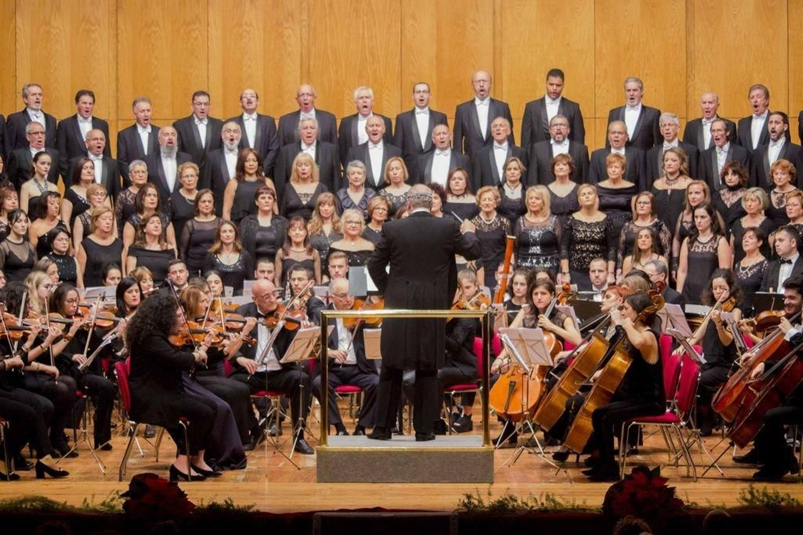 Concierto navideño, ayer.