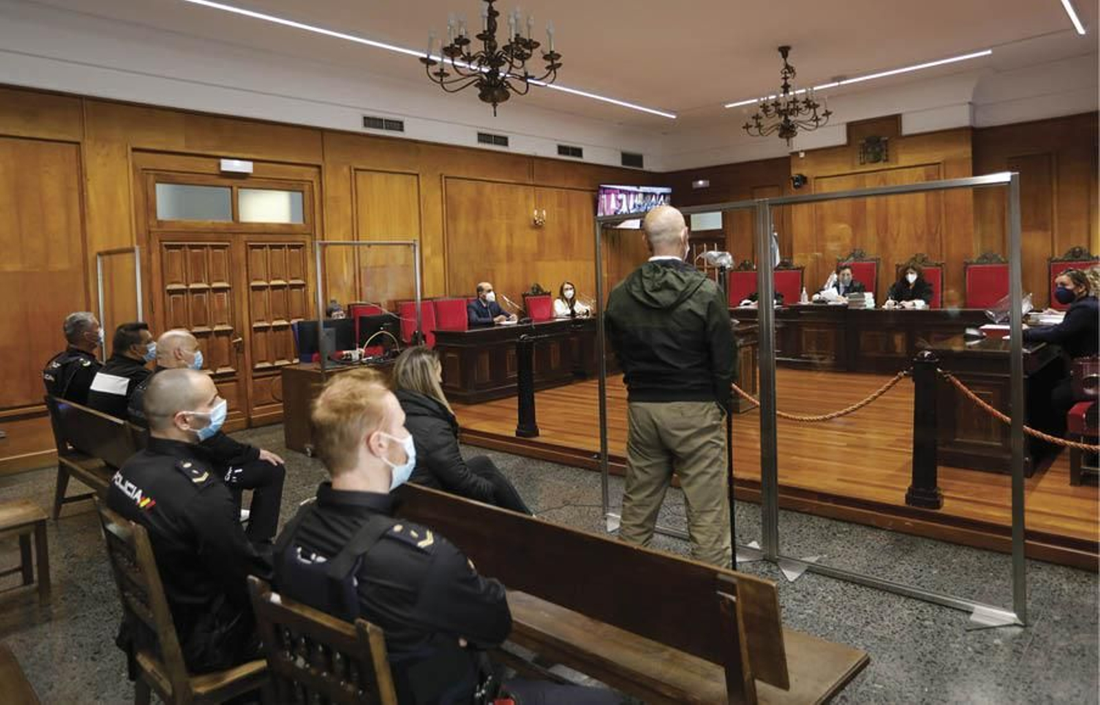 José Antonio P.R., en el momento de admitir el atraco ante el tribunal.