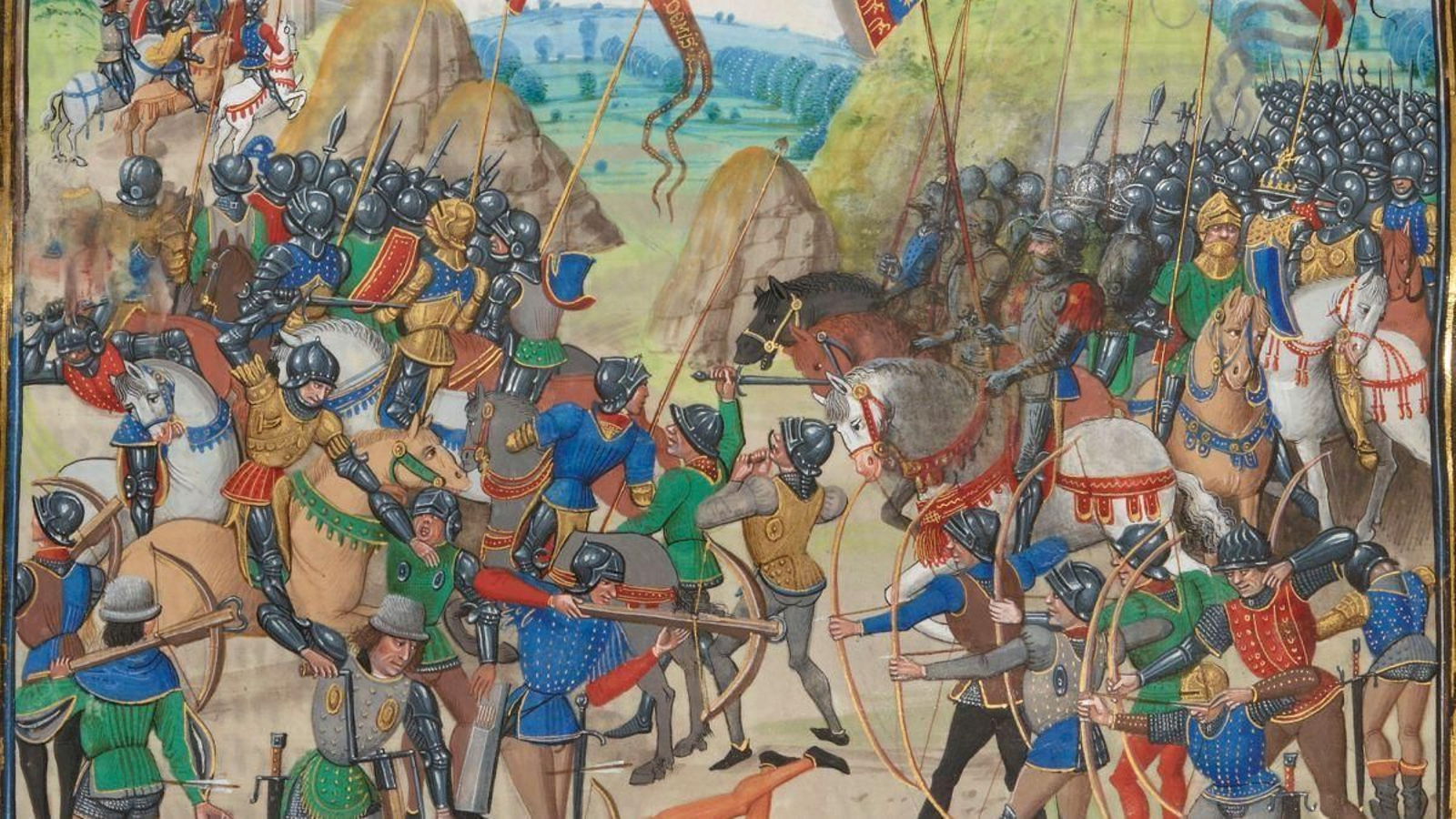 La Batalla de Crécy.